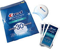 Отбеливающие полоски для зубов Crest 3D Whitestrips Professional White + LED Light упаковка 19 пар (7 тонов)
