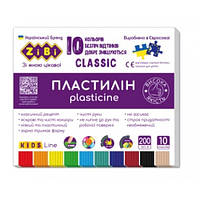 Пластилин Zibi 10 цв 6232 CLASSIC 200г (1/20)