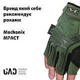 Рукавички тактичні короткі M-PACT Mechanix UAD Олива L, фото 2