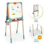 Мольберт Smoby дерев'яний двосторонній Веселе навчання 80аксесуарів (410401), фото 5