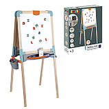 Мольберт Smoby дерев'яний двосторонній Веселе навчання 80аксесуарів (410401), фото 2
