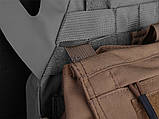 Сумка панель-рюкзак на спину AVS для плитоноски на ZIP і MOLLE Emerson Койот, фото 6