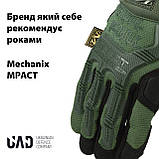 Рукавички тактичні повнопалі M-PACT сенсорні Mechanix UAD Олива L, фото 2