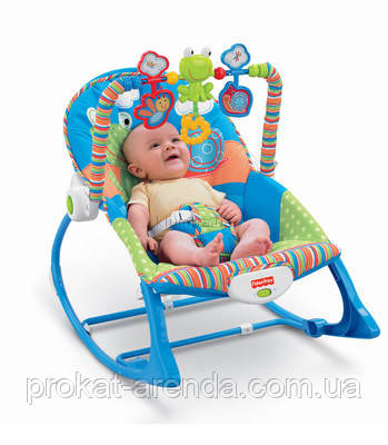 Крісло-гойдалка Fisher Price "Мій Слоненя". Прокат товарів для дітей. Київ.