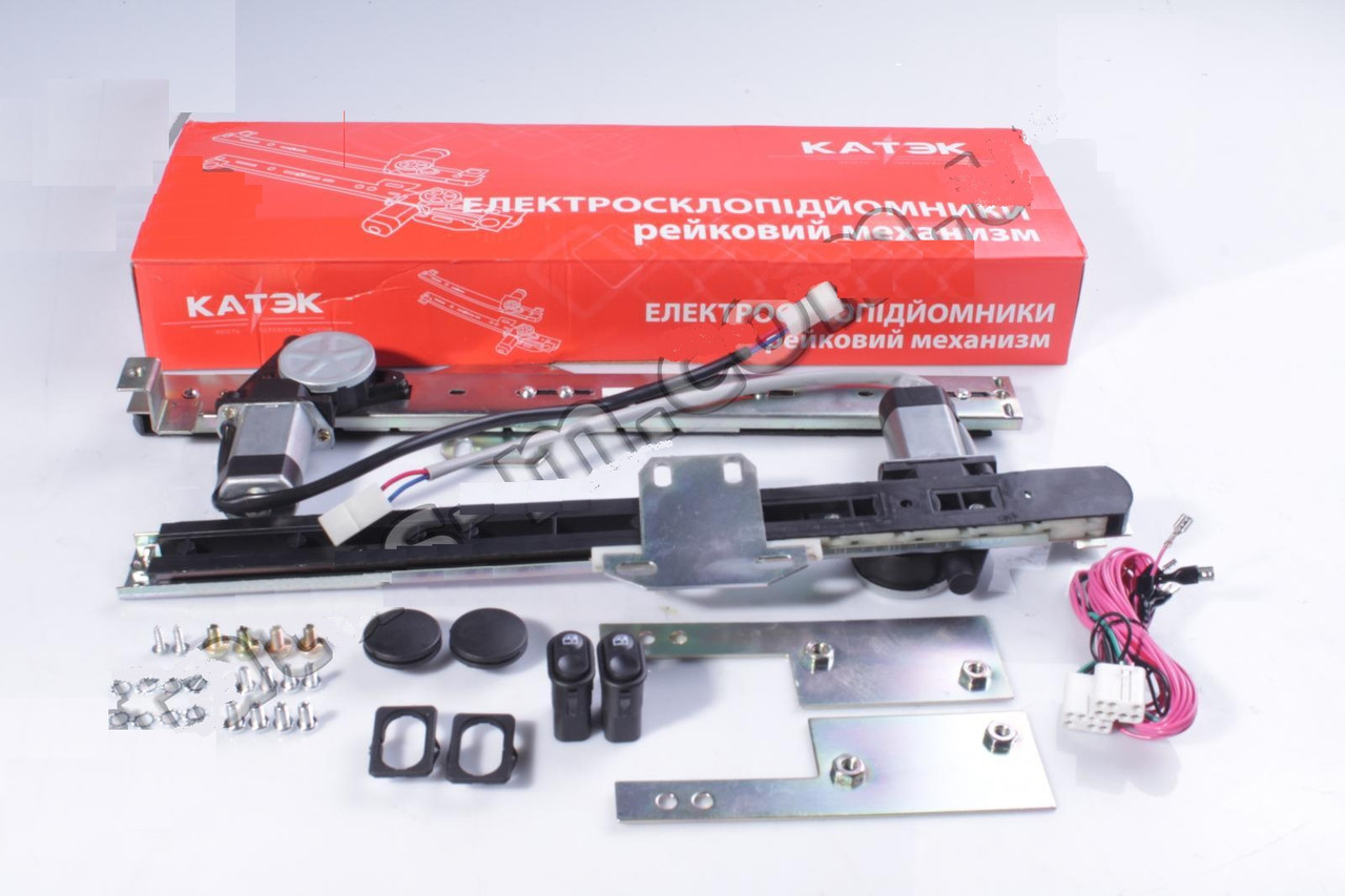 Склопідіймач ВАЗ 2101-06 дверей передній лівий, правий електричний (комплект 2 шт.) (КАТЕК), фото 1