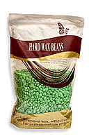 Воск в гранулах Hard Wax Beans 1000гр аромат Яблоко для депиляции для воскоплава пленочный воск 1 кг гранулы