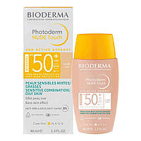 Сонцезахисний матуючий Біодерма Фотодерм Нюд перфектор спф Bioderma Photoderm Nude Touch SPF 50+ 40ml тон світлий claire (light)