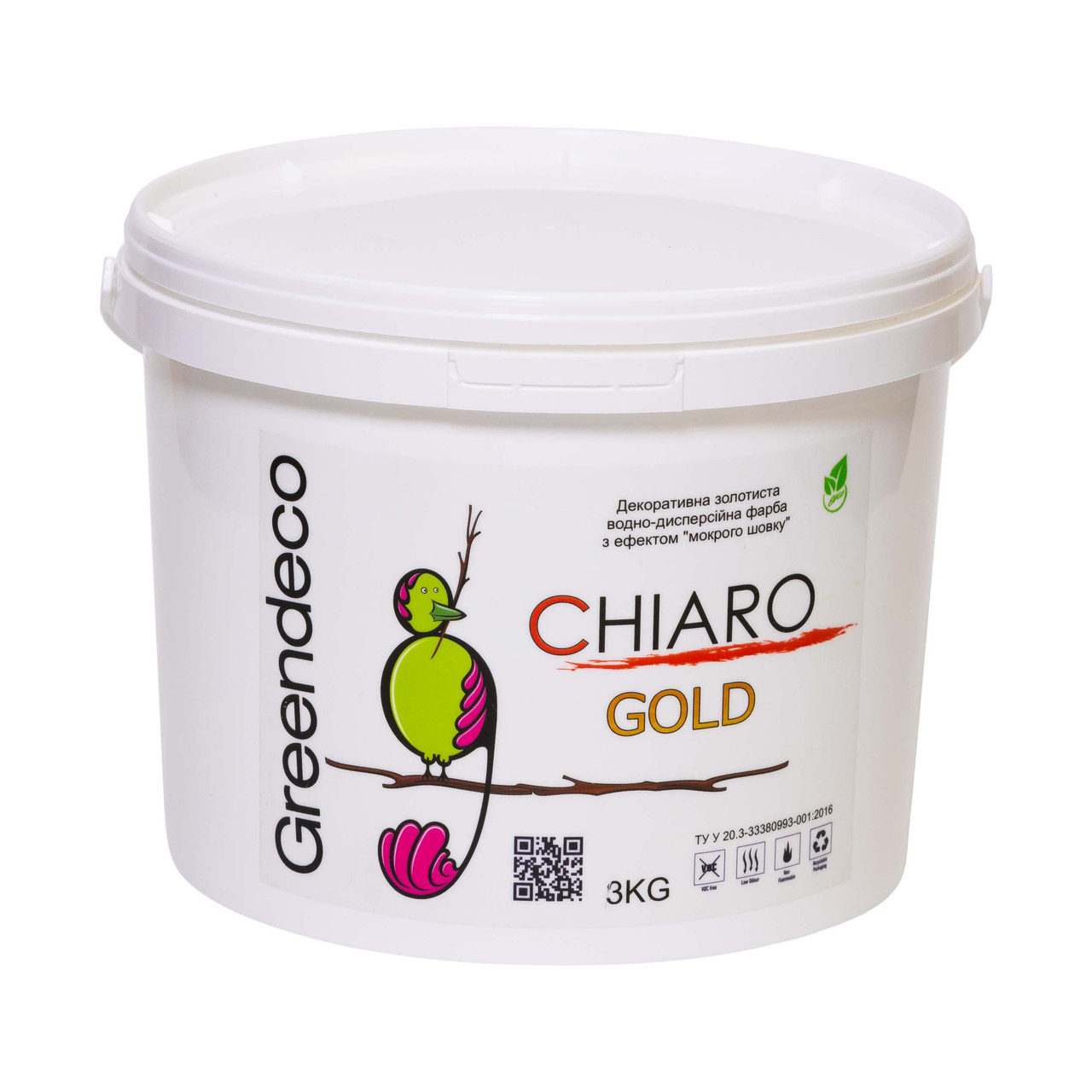 Краска с эффектом шелка Chiaro (Silver/Gold/Pearl/Bianco). Greendeco - фото 3 - id-p531919027