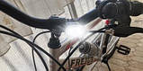 Світлодіодні велосипедні ліхтарі USB IPX5, фото 2