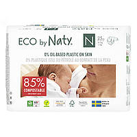 Органические подгузники Eco by Naty Размер 0 (до 4,5 кг) 25 шт