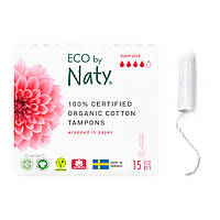 Органические тампоны Eco by Naty Super Plus 15 шт