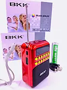 Колонка музична міні радіо USB та MP3 B872 Переносний портативний радіоприймач, фото 3