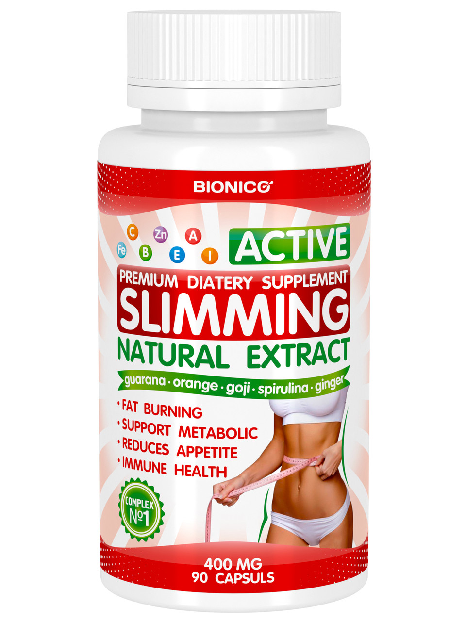 Капсули для схуднення Slimming Active № 90, зниження апетиту, жиросжигание, швидке зниження ваги