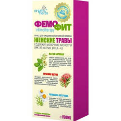 Фемофит пінка (жіночі трави + молочна кислота) для інтимної гігієни рн 3,8-4,5 без мила 150мл