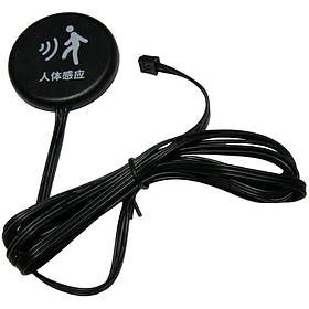 Датчик руху мікрохвильовий 12V 5A в корпусі з проводом 2м