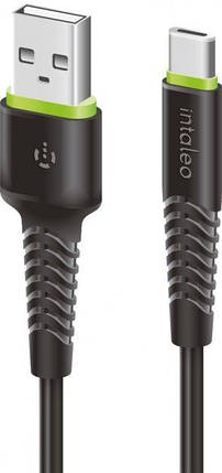 Кабель USB-Type-C Intaleo CBFLEXT2 2m 2.4A Black (1283126521423), фото 1