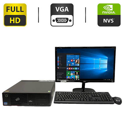 ПК+Монітор Fujitsu Esprimo E700 SFF/ i5-2400/ 8GB RAM/ 500GB HDD/ NVS 315 1GB+LG Flatron 23MP57D-P 23" 1920x1080, фото 1