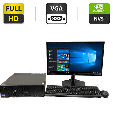 ПК+Монітор Fujitsu Esprimo E700 SFF/ i5-2400/ 8GB RAM/ 500GB HDD/ NVS 315 1GB+LG Flatron 23MP55D-P 23" 1920x1080, фото 1