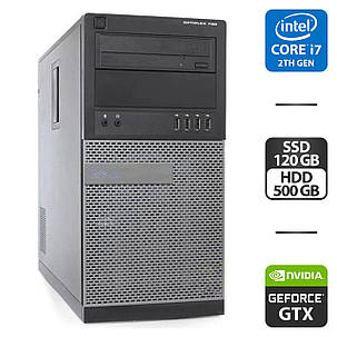 Комп'ютер Dell OptiPlex 790 Tower / Intel Core i7-2600 (4 (8) ядра по 3.4 — 3.8 GHz) / 8 GB DDR3 / 120 GB SSD, фото 1