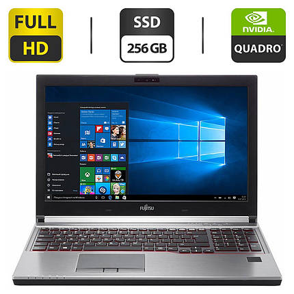 Робоча станція Fujitsu Celsius H760/15.6"/Core i5 4 ядра 2.6GHz/16GB DDR4/256GB SSD/Quadro M600M 2GB/Webcam, фото 2