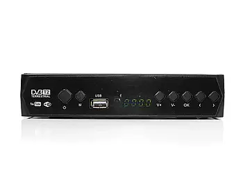 Цифровий ефірний приймач із екраном DVB-T2 метал. IPTV/YouTube/WiFi/MP4/1080 Megogo MG-2022