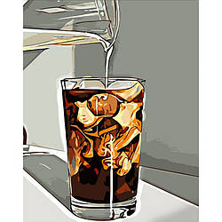 Картина за номерами Strateg ПРЕМІУМ Кола з льодом розміром 40х50 см (DY343) PL-00038823