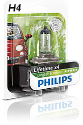 Галогенна лампа Philips LongLife EcoVision H4 12 V (12342LLECOB1)