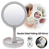 Дзеркало з LED-підсвіткою My Foldaway Mirror Складане дзеркало для макіяжу, фото 4
