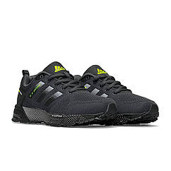 Кросівки чоловічі Adidas Dark Gray Lime, адидас Marathon TR 26
