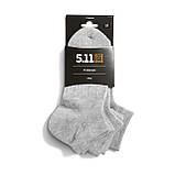 Шкарпетки тренувальні 5.11 PT Ankle Sock - 3 Pack (3 шт. в упаковці) Heather Grey L, фото 2
