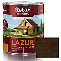 Лазурь для древесины Rolax LAZUR Premium алкидная глянцевая № 105 орех 0.75 л