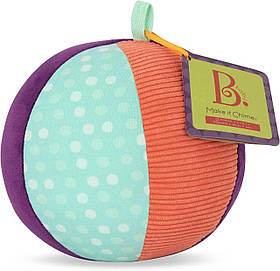 B. Toys by Battat — Make It Chime — велика тканинна куля з дзвіночком — сенсорна іграшка з квітами BX1566Z