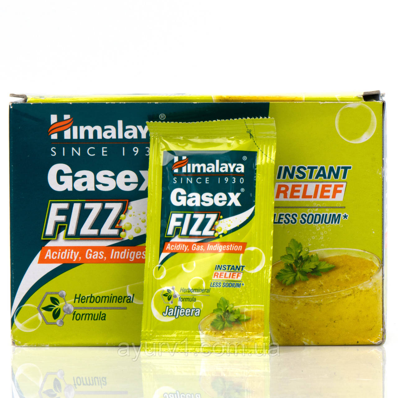 Газекс Хімалая Gasex Fizz Sachet Himalaya 1саше — 5 г у разі підвищеної кислотності, гастриту
