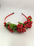 Вінок на голову з червоною калиною, фото 5