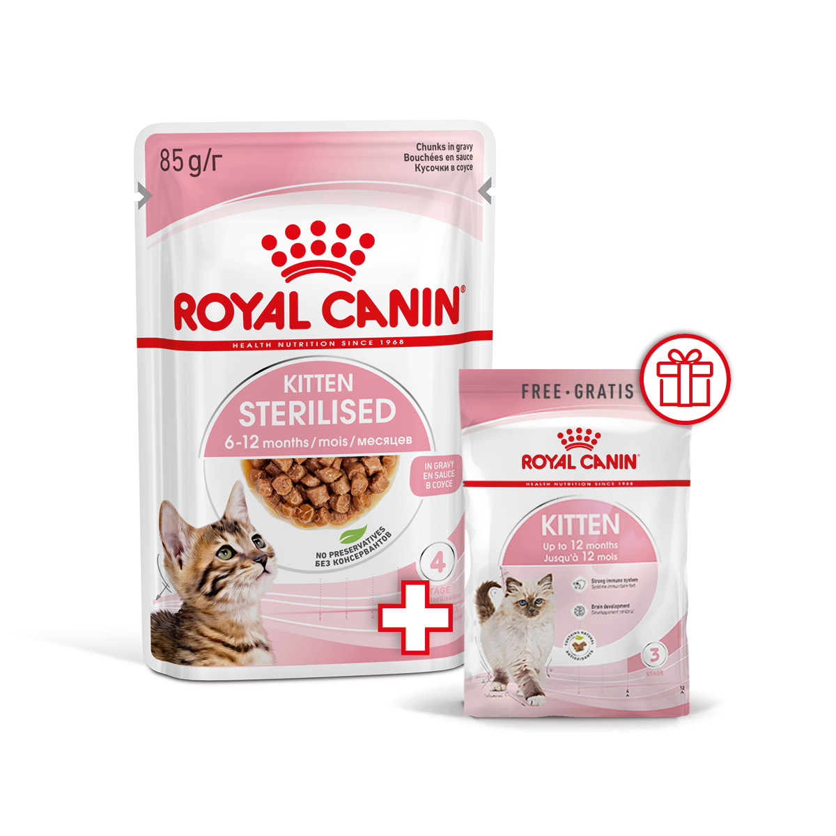 Вологий корм для стерилізованих кошенят ROYAL CANIN KITTEN STERILISED IN GRAVY 0.085 кг, фото 1