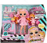 Игровой набор кукла ЛОЛ Пижамная вечеринка LOL Surprise Sleepover Party серия Tweens Babysitting 580485 MGA