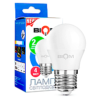 LED лампа Biom G45 4W E27 3000K BT-543 1413