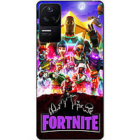 Силіконовий бампер чохол для Xiaomi Poco F4 з малюнком Fortnite