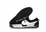 Чоловічі кросівки Nike Cortez x UNION осінь-весна нейлон повсякденні сірі з чорним. Живо фото, фото 8
