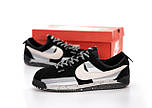 Чоловічі кросівки Nike Cortez x UNION осінь-весна нейлон повсякденні сірі з чорним. Живо фото, фото 4