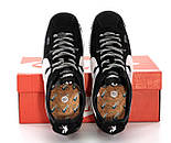 Чоловічі кросівки Nike Cortez x UNION осінь-весна нейлон повсякденні сірі з чорним. Живо фото, фото 3