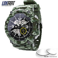 Тактичний smart годинник lokmat attack 2 водонепроникні,потужна батарея 600mAh,smart watch