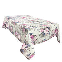 Водоотталкивающая скатерть с цветочным принтом, хлопковая скатерть с цветочками и водоотталкивающим эффектом