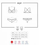 Комплект Obsessive 860-SET-1 2 pcs set black L/XL, фото 4