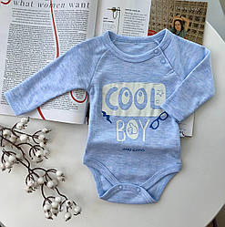 Боді "COOL" Блакитне 15902 171, VEO, Блакитне, Для хлопчиків, Весна Осінь, 0/3 мліс. 6/9 міс.