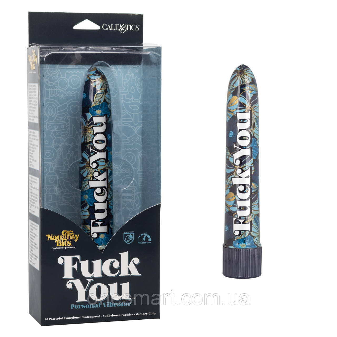 Вібратор CalExotics Naughty Bits для жінок з 10 режимами вібрації для задоволення і стимуляції, фото 1