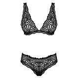 Комплект Obsessive Sweetia 2-pcs set black S/M, фото 4
