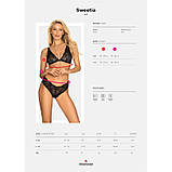 Комплект Obsessive Sweetia 2-pcs set black S/M, фото 6