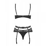 Комплект Obsessive Heartina 3 pcs set black S/M, фото 5