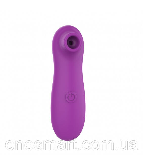 Вакуумний стимулятор клітора BOSS SERIES фіолетовий з силіконовим наконечником 10 функцій для жінок, фото 1